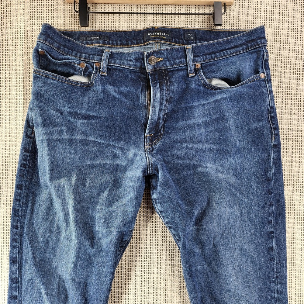 Lucky Brand Jeans Mens‎ 38x30 Blue 121 Slim Fit Denim Medium Wash Casual Pants